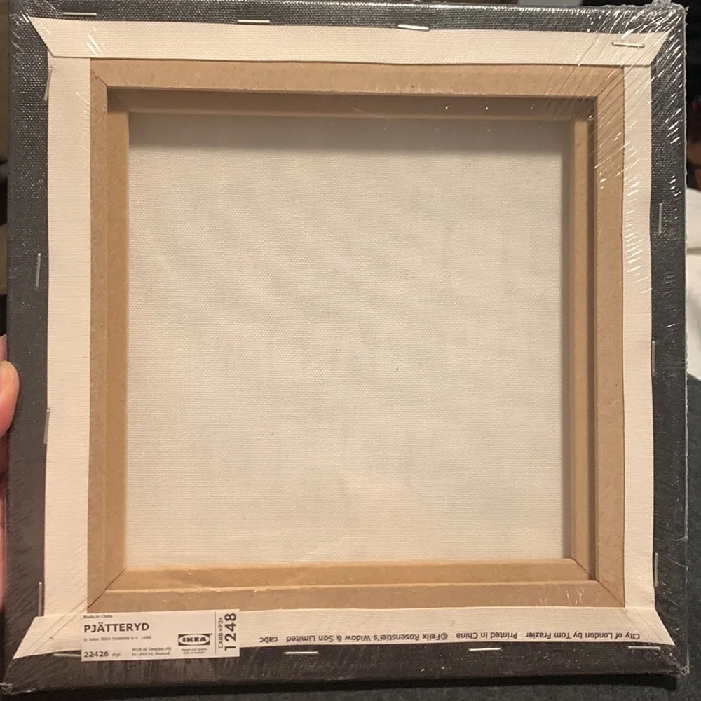Ikea London canvas Wall Art Square NWT